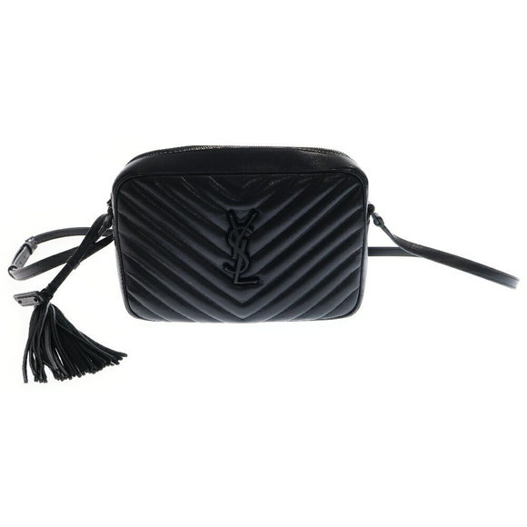 SAINT LAURENT PARIS Lou Camera Bag Shoulder Bag Black Leather - Picture 1 of 6